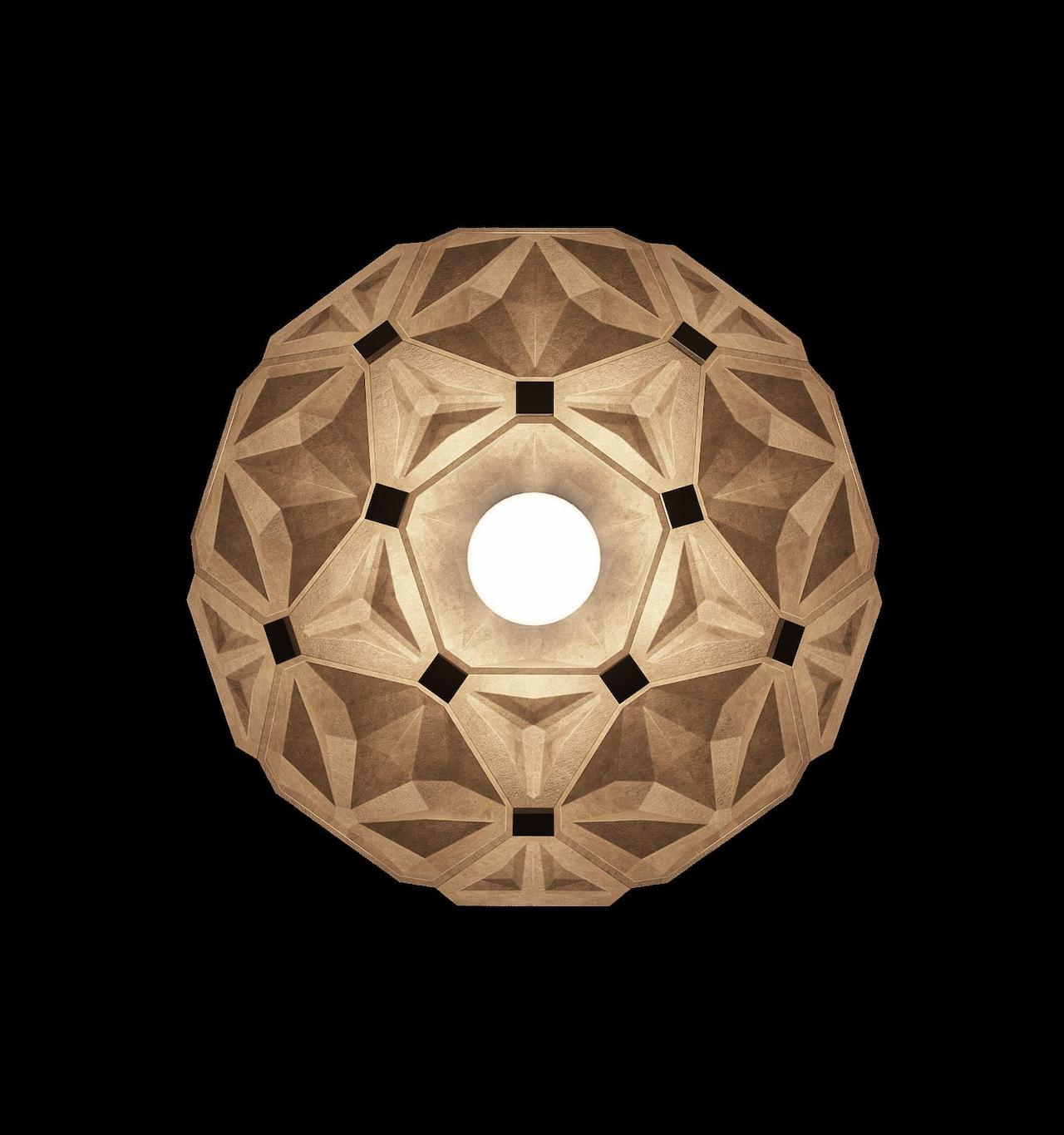 3D product visualization of the Penta Eco lamp